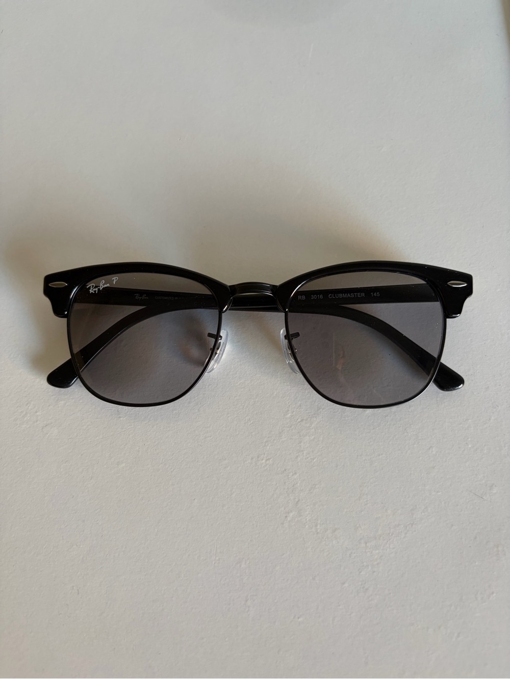 Ray-Ban Black Frame Sunglasses with Gray Lenses